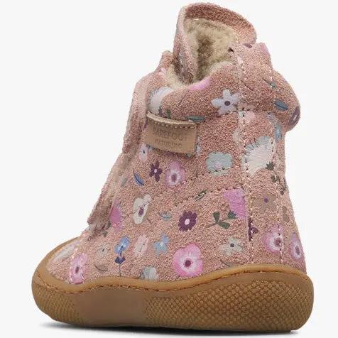 NATURINO Barfuß Stiefel WIGGHI - altrosa / Blümchen