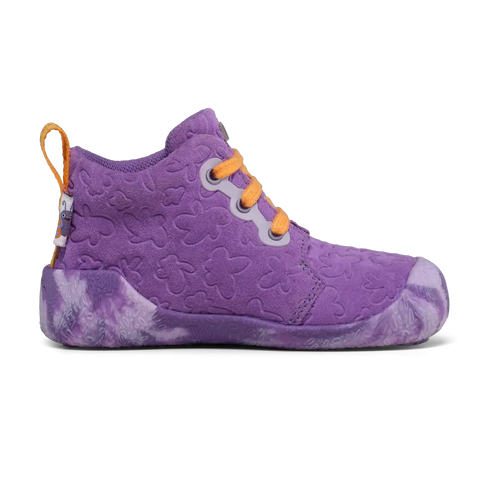 AFFENZAHN TEX Knöchelschuh LEDER STARTY SCHMETTERLING - lila / orange