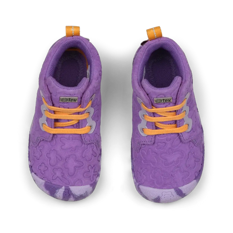 AFFENZAHN TEX Knöchelschuh LEDER STARTY SCHMETTERLING - lila / orange