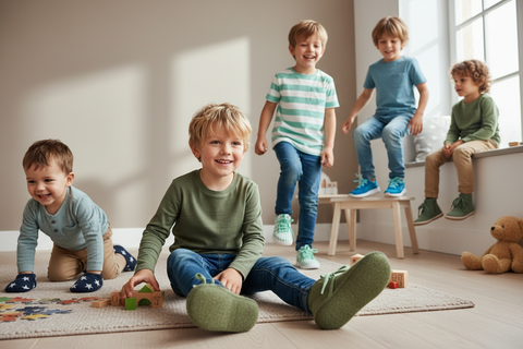 Jungenschuhe Produktfotografie mit Kollektionsprodukten