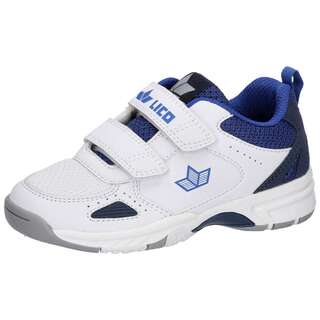 LICO Sportschuh PEYTON V - 366120 - weiß-blau - Frontansicht mit weißem und blauem Design