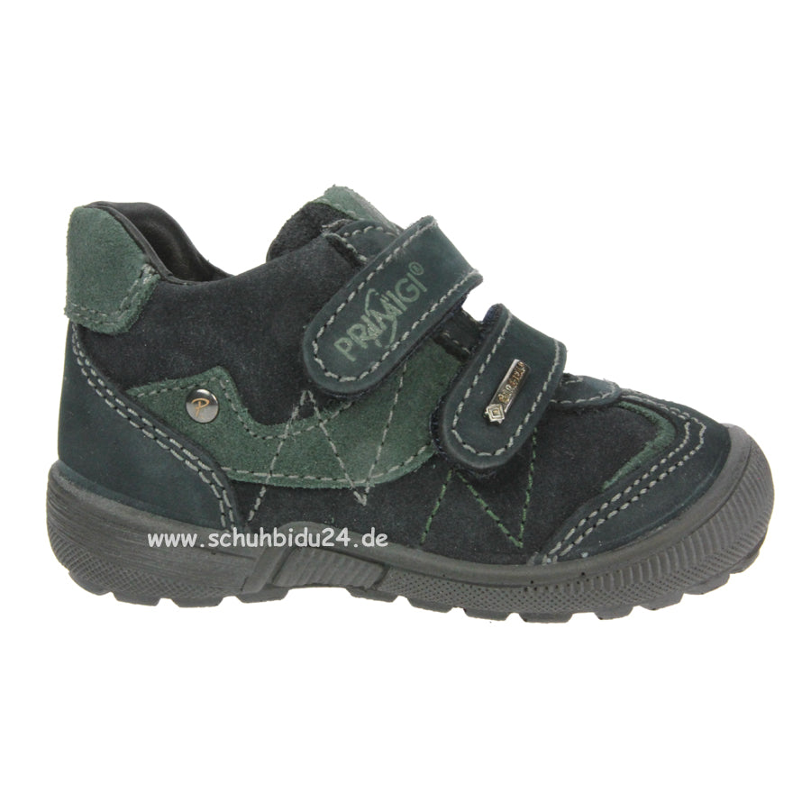 PRIMIGI GORE TEX Halbschuh CALVIN - blau-schwarz is a stylish and durable blue and black half shoe with waterproof GORE-TEX technology for all-weather protection