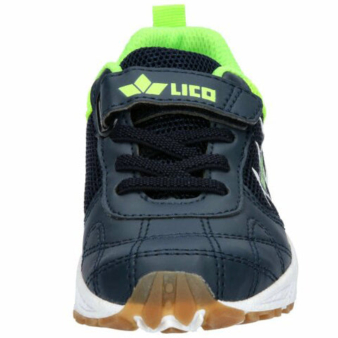 LICO Sportschuh REFUGIO 360949 navy neongrün shoe with laces untied