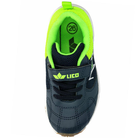 LICO Sportschuh REFUGIO 360949 navy neongrün shoe being worn by a person