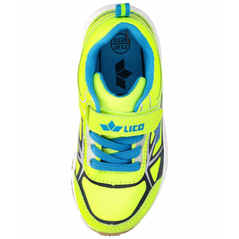 LICO Sportschuh SALFORD 360988 - neongelb / petrol, a bright and vibrant athletic shoe with a unique design for sports and fitness enthusiasts