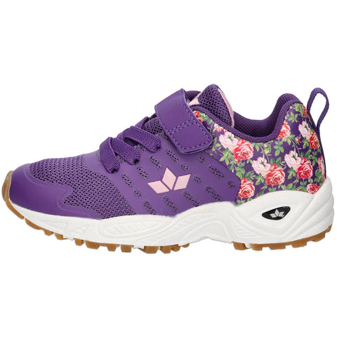 LICO Sportschuh SILVERSTAR 366146, lila / Rosen, women's athletic shoe with silver star design and purple rose accents