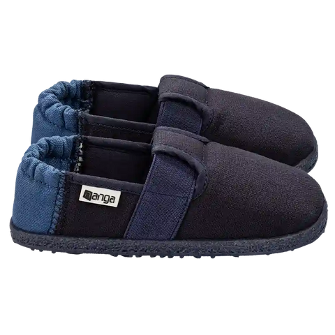  Gemütlicher NANGA Hausschuh 30-0562-36 in dunkelblau für warme und kuschelige Füße 