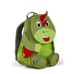Großer grüner Rucksack in Drachenform für Kinder