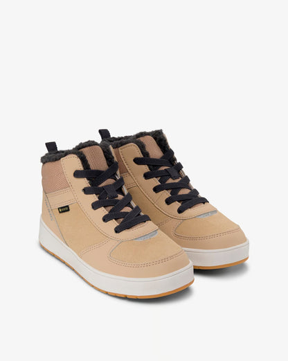 Detaillierte Nahaufnahme des beigen VIKING EPIC WARM GTX mit wasserdichter Gore-Tex Schicht