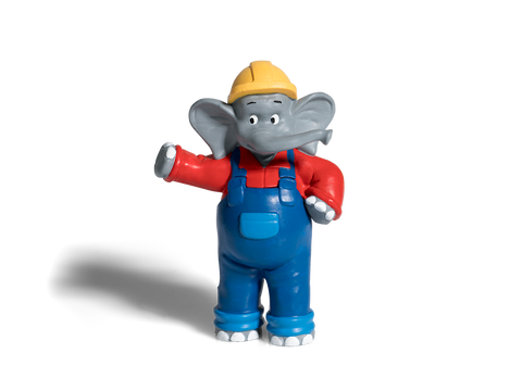 Spielzeug Figur Benjamin Blümchen als Baggerfahrer für Toniebox