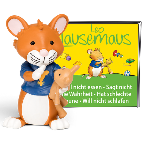 TONIES Figur - Leo Lausemaus - Das Original-Hörspiel zu den Büchern 1 - A cute and colorful figurine of Leo Lausemaus, the beloved character from the popular children's book series, with the original audio play