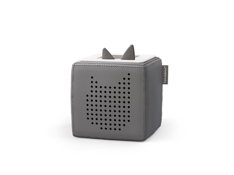 TONIES Toniebox Starterset - anthrazit mit Kreativ-Tonie, ein kreatives und interaktives Audiosystem für Kinder zum Abspielen von Hörbüchern und Musik