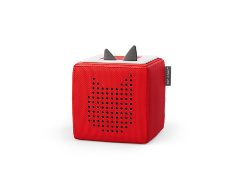  Kabellose Toniebox für Kinder mit rotem Design und Kreativ-Tonie 