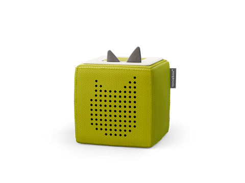 Kinderfreundliche Toniebox Starterset in grün mit Kreativ-Tonie