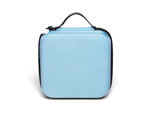TONIES TRANSPORTER - hellblau: A light blue portable carrying case for Tonies audio figures