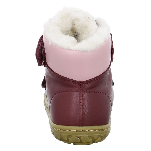 Bordeaux and pink LURCHI Barfuß TEX Stiefel NOBBY 50009-03
