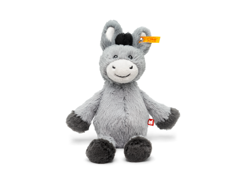 Weiches und kuscheliges Steiff Dinkie Esel Plüschtier mit Soundmodul