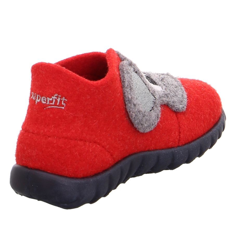 Red SUPERFIT Hausschuh HAPPY 294-71 slipper with mouse design