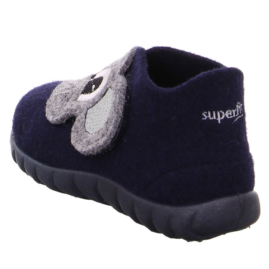  Cozy and stylish kids' slippers in navy blue with mouse motif