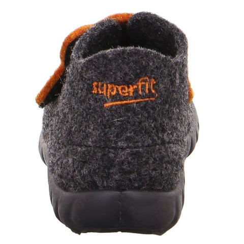 Comfortable and stylish grey SUPERFIT Hausschuh HAPPY 295-47 with adorable fox design