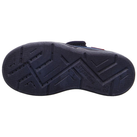 Comfortable blue SUPERFIT Hausschuh BENNY 298-80 with Polizei design for kids