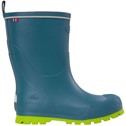 VIKING Gummistiefel JOLLY in blue and green, perfect for wet weather outdoor activities