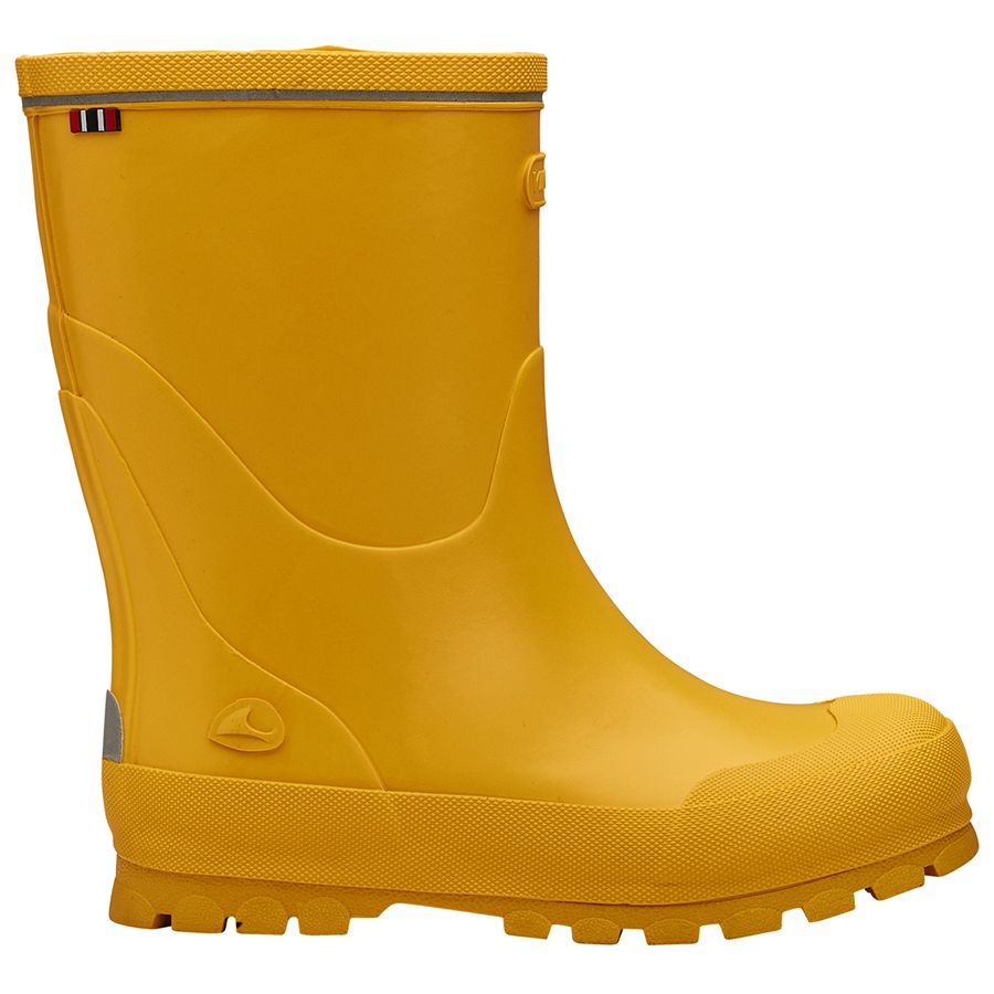 Yellow VIKING Gummistiefel JOLLY rubber boots with durable soles and comfortable lining