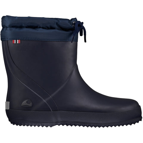 VIKING Gummistiefel INDIE ALV THERMO WOOL - navy waterproof rubber boots with warm wool lining for outdoor activities 