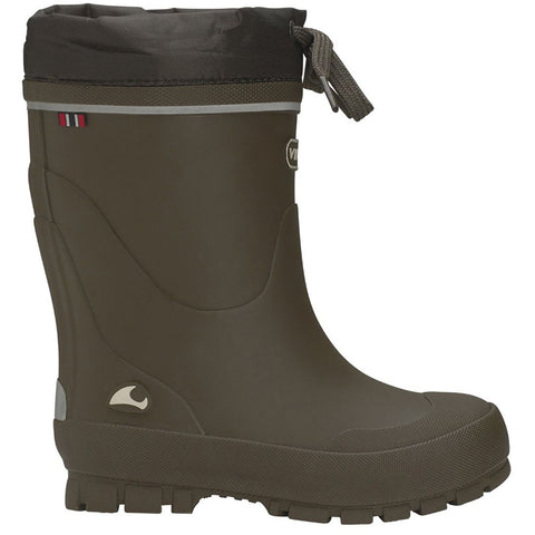 VIKING Gummistiefel JOLLY THERMO WOOL - oliv in the forest during winter