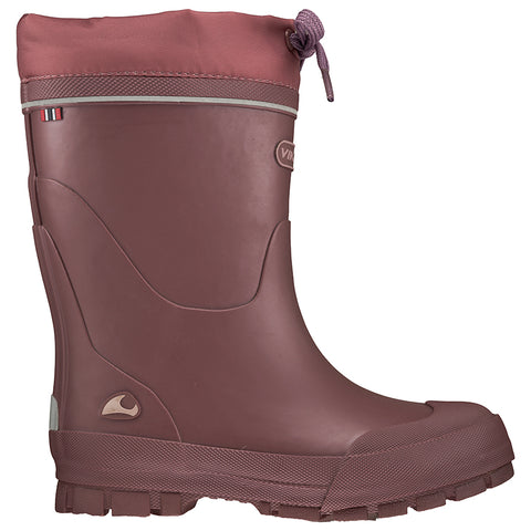 High-quality VIKING Gummistiefel JOLLY THERMO WOOL in rozenholz color, ideal for keeping feet warm and dry in cold weather conditions