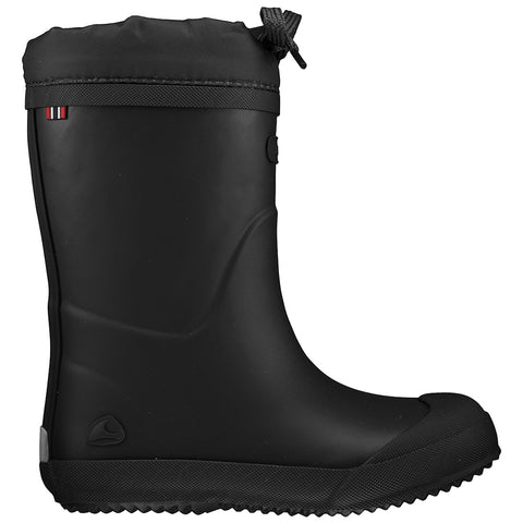 VIKING Gummistiefel INDIE THERMO WOOL - schwarz: schwarze Gummistiefel mit wärmendem Wollfutter für den Einsatz bei kaltem Wetter