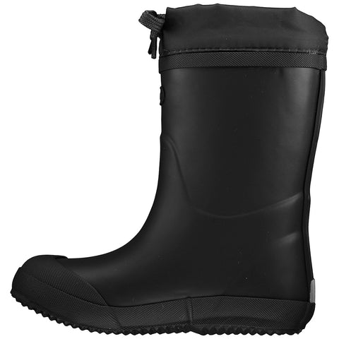 VIKING Gummistiefel INDIE THERMO WOOL - schwarz: Black insulated rubber boots with wool lining for ultimate warmth and comfort