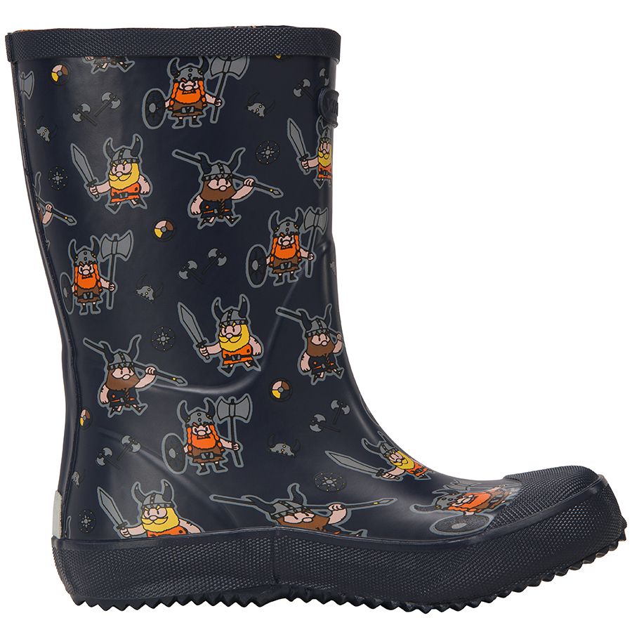 Viking Gummistiefel Indie Print in navy color, featuring a stylish Wikinger design