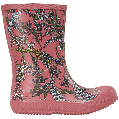 VIKING Gummistiefel INDIE PRINT - altrosa - Blümchen - a stylish pair of pink floral-patterned rubber boots perfect for rainy days