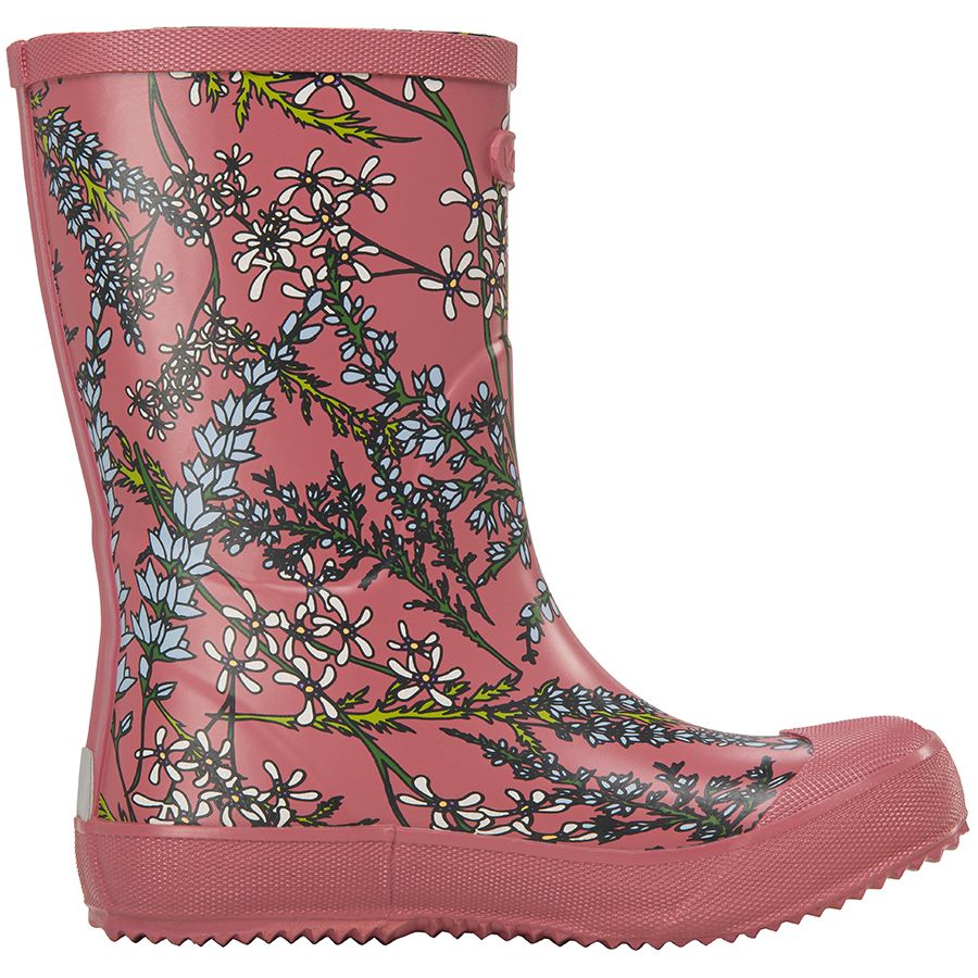 High-quality VIKING Gummistiefel INDIE PRINT in altrosa color with beautiful Blümchen print, perfect for outdoor activities and keeping dry in rainy weather