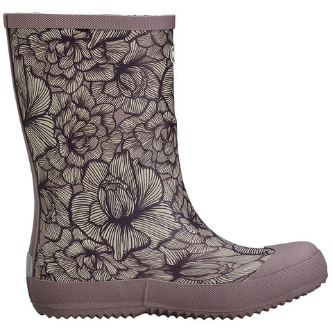 VIKING Gummistiefel INDIE PRINT in taupe and flieder colors, a durable and stylish waterproof boot for outdoor activities