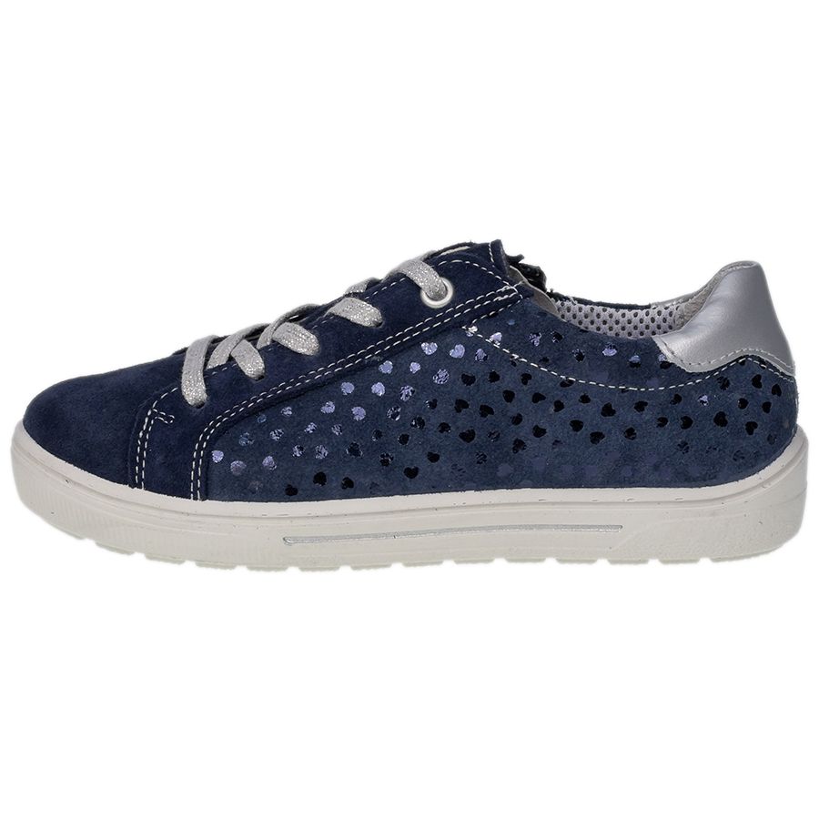 RICOSTA Halbschuh JODY - dunkelblau - silber, a comfortable and stylish half shoe in dark blue and silver color