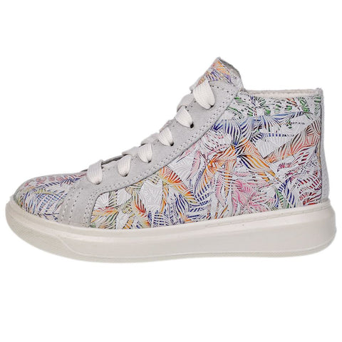 Light grey and patterned SUPERFIT ankle shoe with model number 6465-10