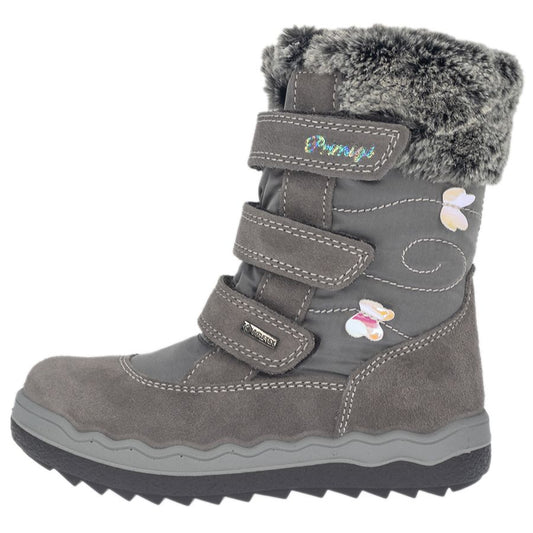 PRIMIGI GORE-TEX Stiefel FROZEN 28795-11 grau Schmetterling Mädchen Winterstiefel