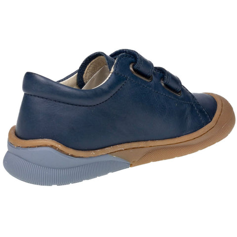 Comfortable and stylish NATURINO Halbschuh GABBY in navy and celeste
