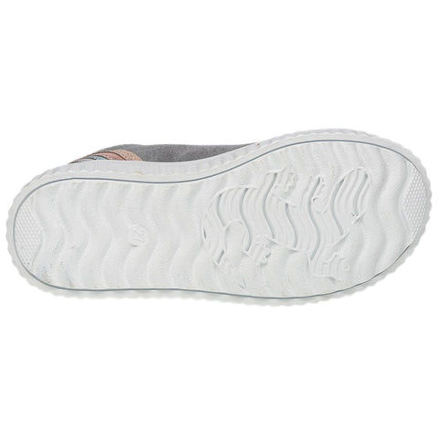 Gray LURCHI Knöchelschuh YADE 37025-25 with rainbow design - stylish and waterproof option for kids