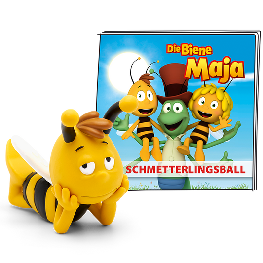 Die Biene Maja und Willi Figuren tanzen auf dem Schmetterlingsball