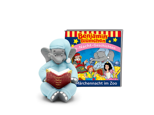 TONIES Figur - Benjamin Blümchen - Die Märchennacht im Zoo is a popular audio storytelling toy featuring the beloved character Benjamin Blümchen and his adventures in the magical Märchennacht im Zoo