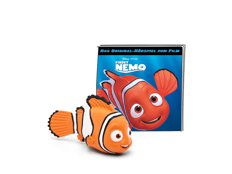 Sure! Here is one alt text: 

TONIES Figur - Disney - Findet Nemo: A colorful plastic figurine of the character Nemo from the Disney movie, Finding Nemo, designed for use with the TONIES audio player system