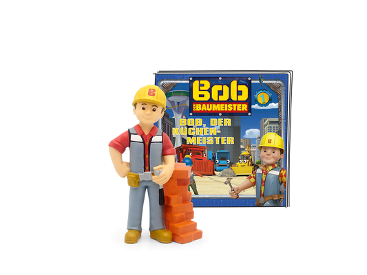 TONIES Figur - Bob der Baumeister - Bob der Küchenmeister: A colorful figurine of Bob the Builder in his kitchen outfit