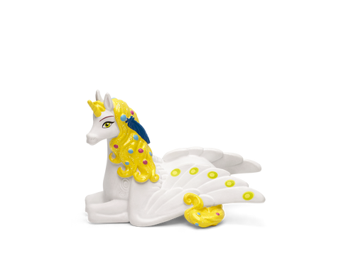 TONIES Figur - MIA & ME - Das goldene Einhorn - A detailed image of the Mia & Me golden unicorn figurine, perfect for young fans of the popular TV show