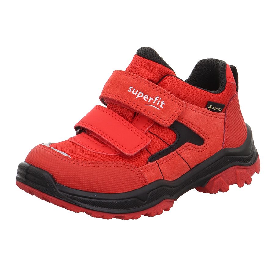 High-performance SUPERFIT GORE-TEX Halbschuh JUPITER 063-501 in vibrant red and sleek black colorway