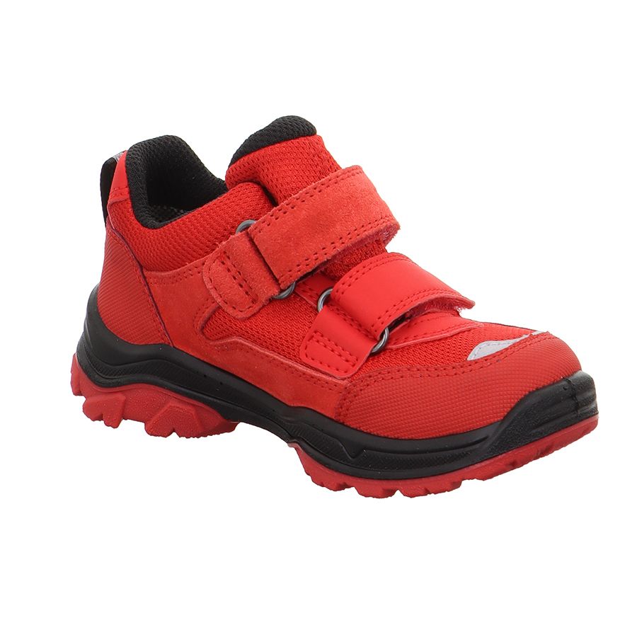 Red and black SUPERFIT GORE-TEX Halbschuh JUPITER 063-501, a durable and waterproof shoe for outdoor activities