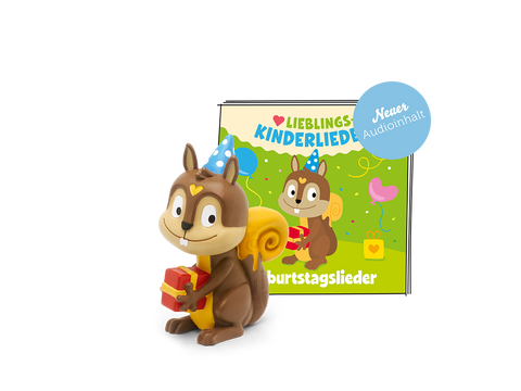 ###
TONIES Figur Lieblings-Kinderlieder - Geburtstagslieder - Neuauflage Produktbild mit Liedertitel und bunter Illustration