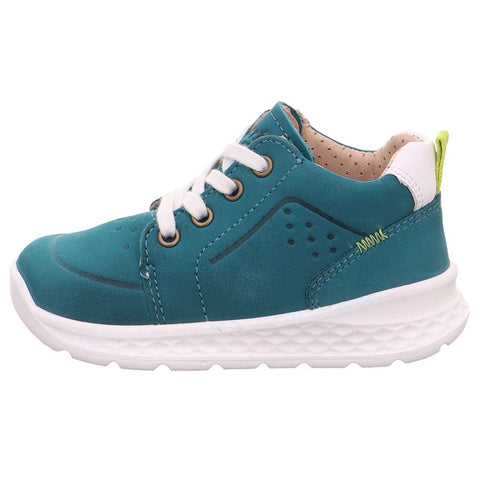 SUPERFIT Halbschuh BREEZE 366-70 - petrol - hellgrün - Close-up of the comfortable insole with arch support